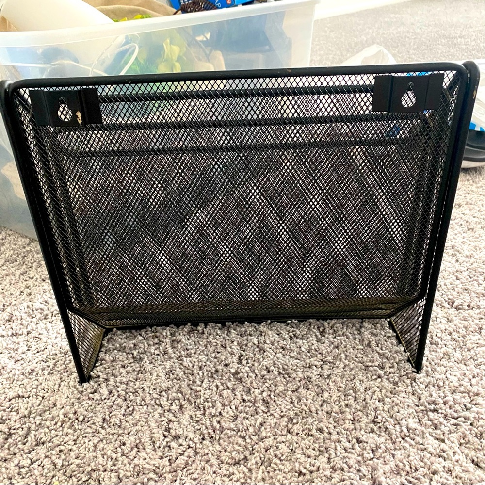 Black File Wire Wall Rack - Picture 5 of 6